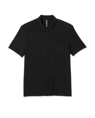 Short Sleeve Strato Button Down Men's Black Shirt | Vuori Sale