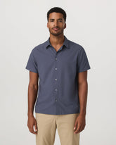 Short Sleeve Manhattan Button Down Men's Azure Shirt | Vuori Online