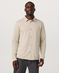 Long Sleeve Knit Oxford Button Down Men's Trench Shirt | Vuori Online