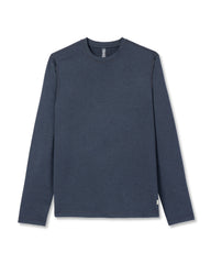 Long Sleeve Ponto Performance Tee Midnight Heather | Vuori Clothing