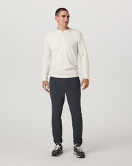 Waffle Henley Men's Marshmallow Henley Top | Vuori Sale