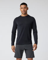 Long Sleeve Current Tech Tee Black T-Shirt | Vuori Online