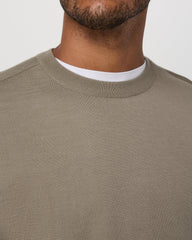 Merino Fine Gauge Wool Sweater Men's Taupe Sweater | Vuori Discount