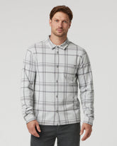 Seaview Plaid Buttondown Shirt Frost Grey | Vuori Clothing