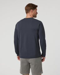 Long Sleeve Men's Feather Tee Navy | Vuori Sale