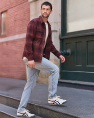 Long Sleeve Flannel Button Down Men's Raisin Shirt | Vuori On sale