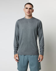 Long Sleeve Tradewind Performance Tee 2.0 Heather Grey | Vuori Discount