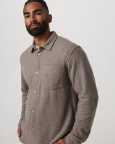 Long Sleeve Altitude Wool Shirt - Relaxed Phantom Grey | Vuori Sale