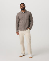 Long Sleeve Altitude Wool Shirt - Relaxed Phantom Grey | Vuori Sale