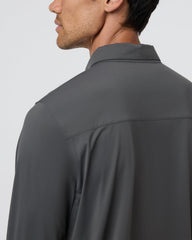 Long Sleeve TravelLite Button Down Dark Pewter | Vuori Online