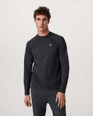 Long Sleeve Ponto Hybrid Baselayer Charcoal Heather | Vuori US