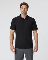 Strato Tech Polo Men's Black Polo Shirt | Vuori Clothing