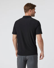 Strato Tech Polo Men's Black Polo Shirt | Vuori Clothing