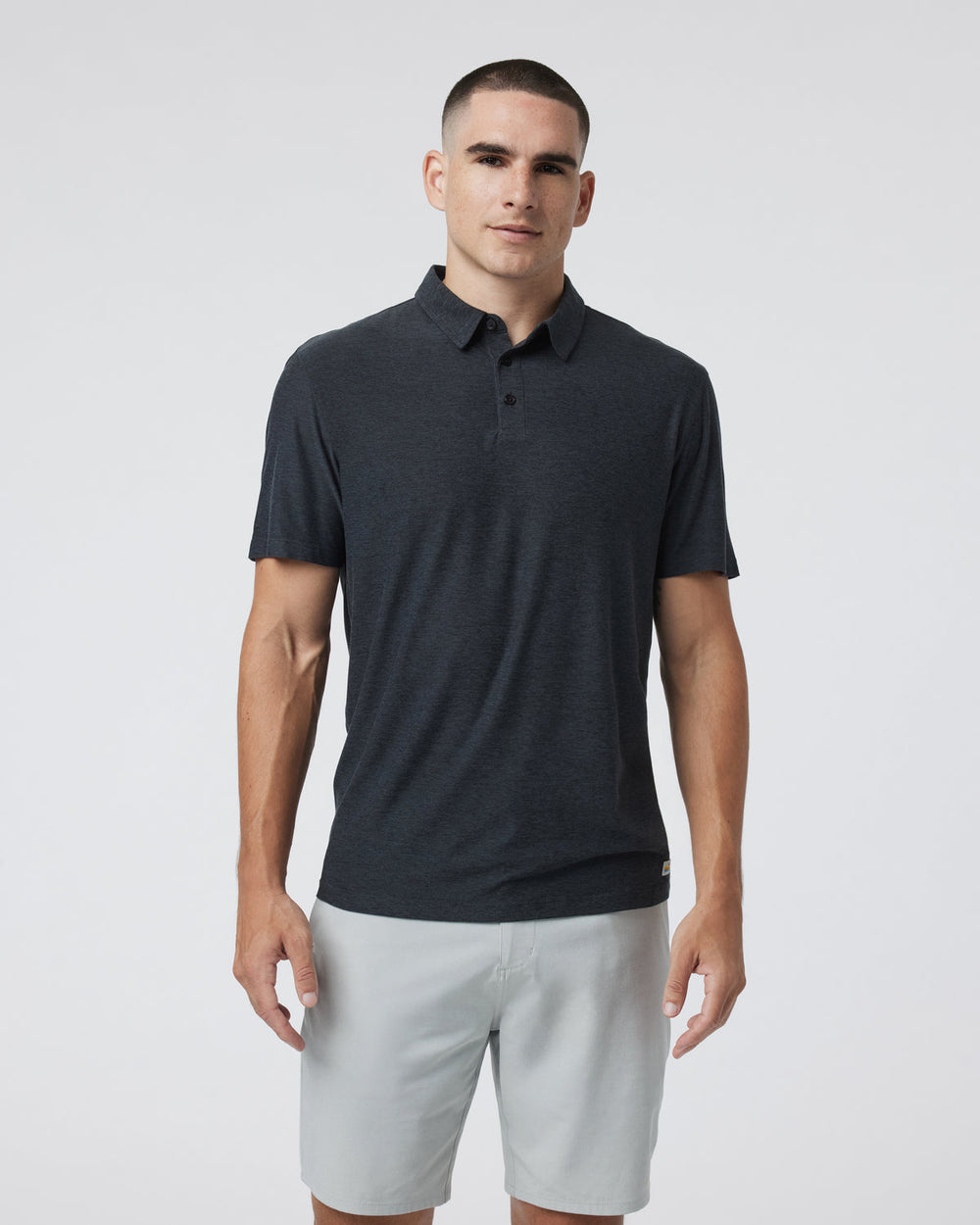 Strato Tech Polo Men's Charcoal Tech Polo Shirt | Vuori For sale