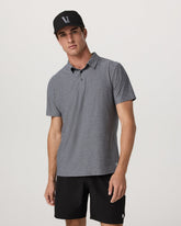 Strato Tech Polo Men's Heather Grey Polo Shirt | Vuori US