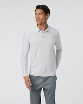 Long Sleeve Strato Tech Polo Frost Grey Heather | Vuori Sale