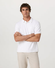 Men's Short Sleeve Ponto Performance Polo White | Vuori For sale