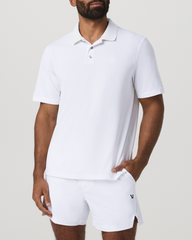 Men's Short Sleeve Gamepoint Polo 2.0 White - Non Tipped | Vuori US