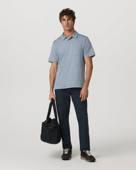 Short Sleeve Ponto Performance Polo Blue Dusk Heather | Vuori On sale