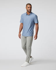 Strato Tech Polo Men's Chambray Heather Polo | Vuori Online