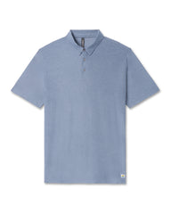Strato Tech Polo Men's Chambray Heather Polo | Vuori Online