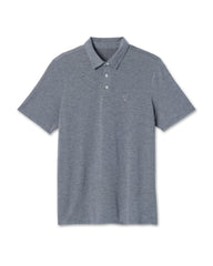 Knit Twill Polo Men's Heather Grey Golf Polo | Vuori