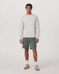 Men's Long Sleeve Coronado Henley - Relaxed Salt Heather | Vuori Sale