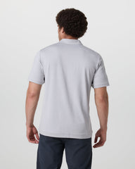 Short Sleeve Ponto Performance Polo Frost Grey Heather | Vuori