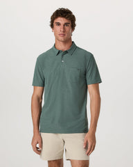 Ace Polo Men's Agate Green Performance Polo Shirt | Vuori Sale