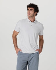 Strato Tech Polo Men's Frost Grey Heather Polo | Vuori Clothing