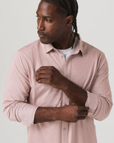 Long Sleeve Knit Oxford Button Down - Classic Fit Mauve | Vuori