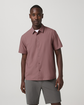 Short Sleeve Manhattan Button Down Men's Adobe Shirt | Vuori Sale