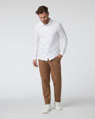 Long Sleeve Manhattan Button Down Men's White Shirt | Vuori Online