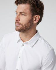 Long Sleeve Manhattan Button Down Men's White Shirt | Vuori Online