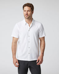 Short-Sleeve Manhattan Button Down White | Vuori Outlet
