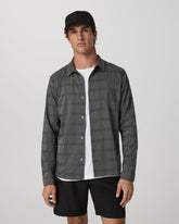 Men's Long Sleeve Plaid Button Down Shirt Dark Pewter | Vuori Discount