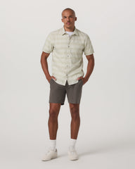 Men's Short Sleeve Plaid Button Down Shirt Sandalwood | Vuori For sale