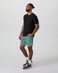 Strato Tech V-Neck Tee Black Workout Shirt | Vuori