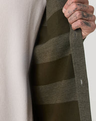 Jeffreys Overshirt Men's Olive Heather Button-Up Shirt | Vuori Online