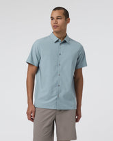 Short Sleeve Manhattan Button Down Men's Mist Shirt | Vuori US