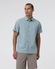 Short Sleeve Manhattan Button Down Men's Mist Shirt | Vuori US