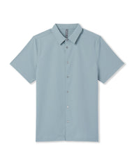 Short Sleeve Manhattan Button Down Men's Mist Shirt | Vuori US