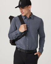 Long Sleeve Bridge Button Down Men's Moonlight Shirt | Vuori Outlet