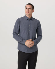 Long Sleeve Bridge Button Down Men's Moonlight Shirt | Vuori Outlet