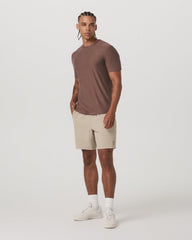 Strato Tech Tee Men's Sable Heather Performance T-Shirt | Vuori Online