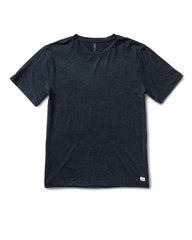 Strato Tech Tee Men's Navy Heather Blue Tee | Vuori Outlet