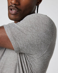 Strato Tech Tee Heather Grey Men's Tech Shirt | Vuori Clothing
