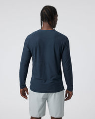 Long-Sleeve Strato Tech Tee Navy Long Sleeve Top | Vuori