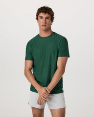 Strato Tech Tee Men's Viridian Heather Performance Shirt | Vuori On sale