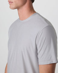 Strato Tech Tee Platinum White Tech Workout Shirt | Vuori For sale